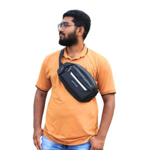 Arctic hunter Black White  Chest/Waist Bag