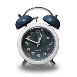 Classic Twin Bell Alarm Clock Blue Color