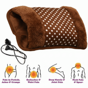 Electric Hot Water Bag -Instant Pain Relief Coffee Color