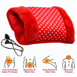 Electric Hot Water Bag -Instant Pain Relief Red Color